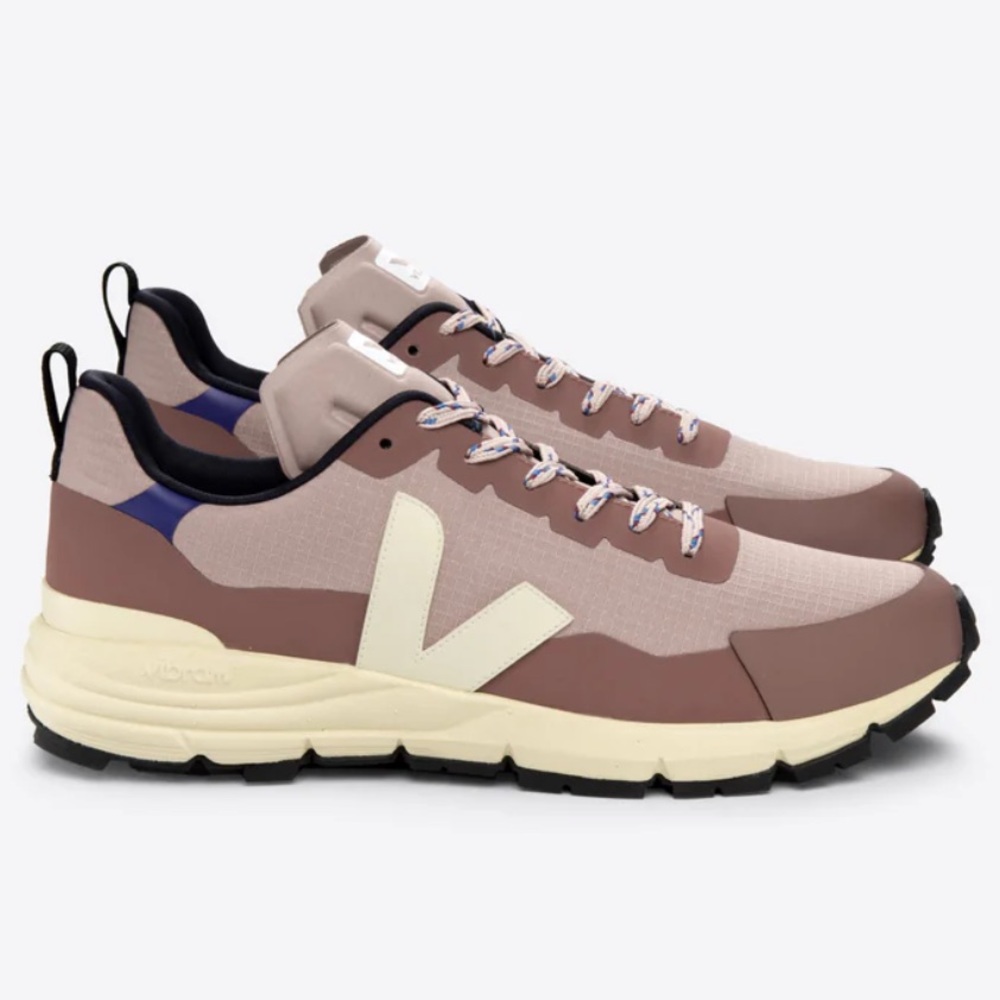 Veja V-Run Sneakers in Mauve, Cream & Navy